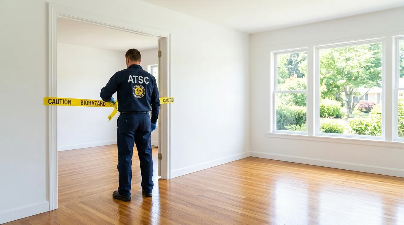 Certified biohazard cleanup crew performing Crime Scene Cleanup in Bellefontaine Neighbors